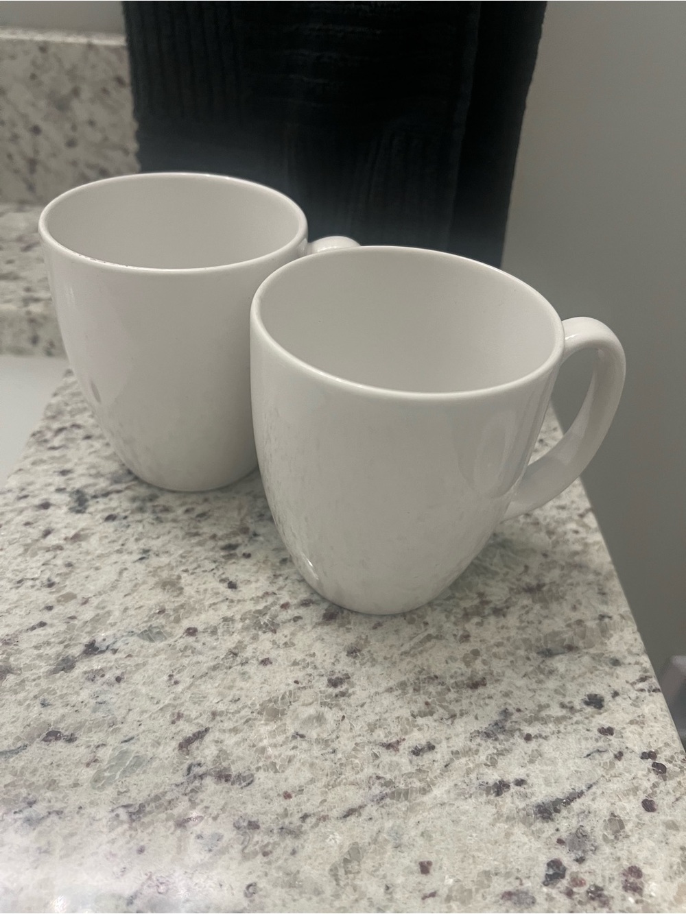 White Ceramic Mug Set - Everyday Dining Mugs - Picture 4 of 5